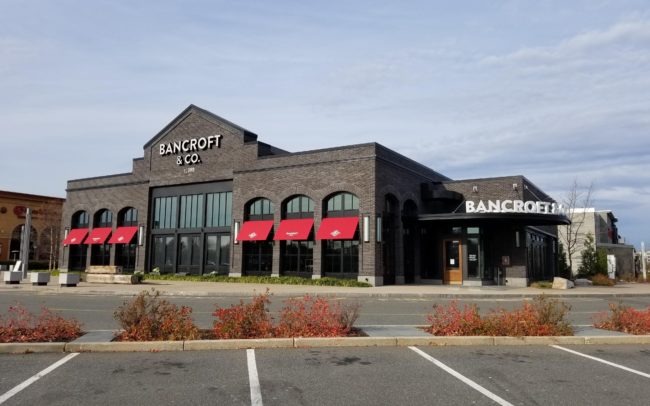 Alternate angle of the Bancroft & Co aluminum storefront in Peabody, MA