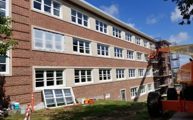 New aluminum windows for College Of The Holy Cross by Modern Glazing