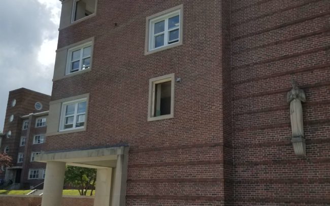 New windows for College Of The Holy Cross