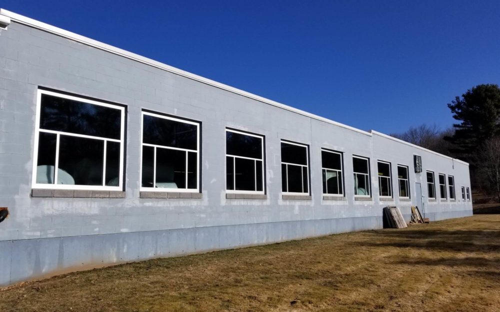 Gremacro window installation, alternate angle