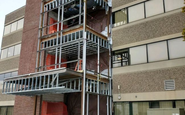 Before photo of the construction for Fresenius Chelsea