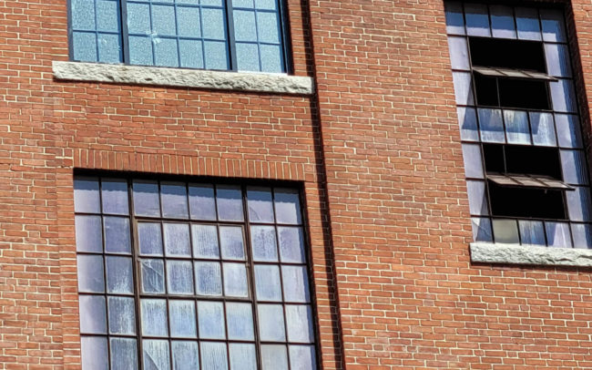 Progress photo of the Brussels Street job by Modern Glazing in Worcester Massachusetts