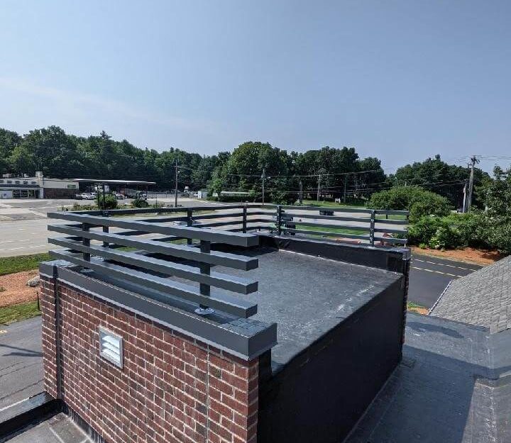 Cornerstone bank custom parapet by Modern Architectural Glazing
