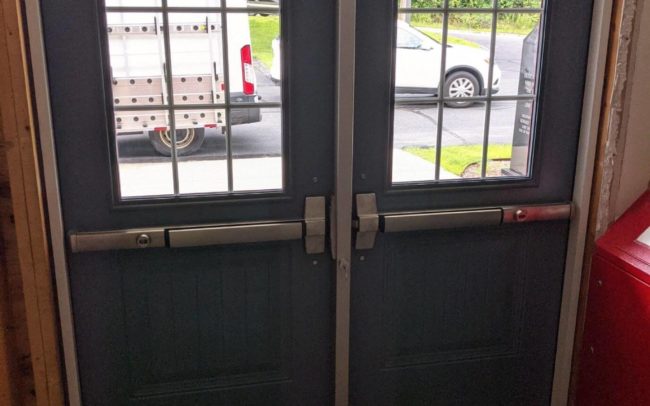 Inside look at the new Leicester Police commercial doors installed by Modern Glazing